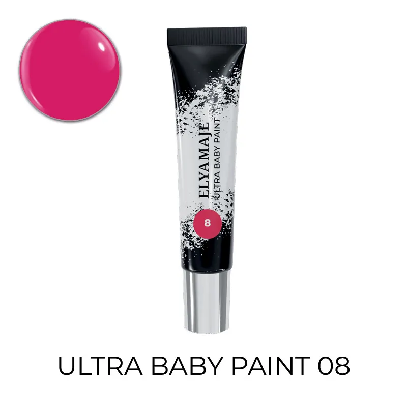 Elyamaje Ultra Baby Paint 08 gel nail art fuchsia