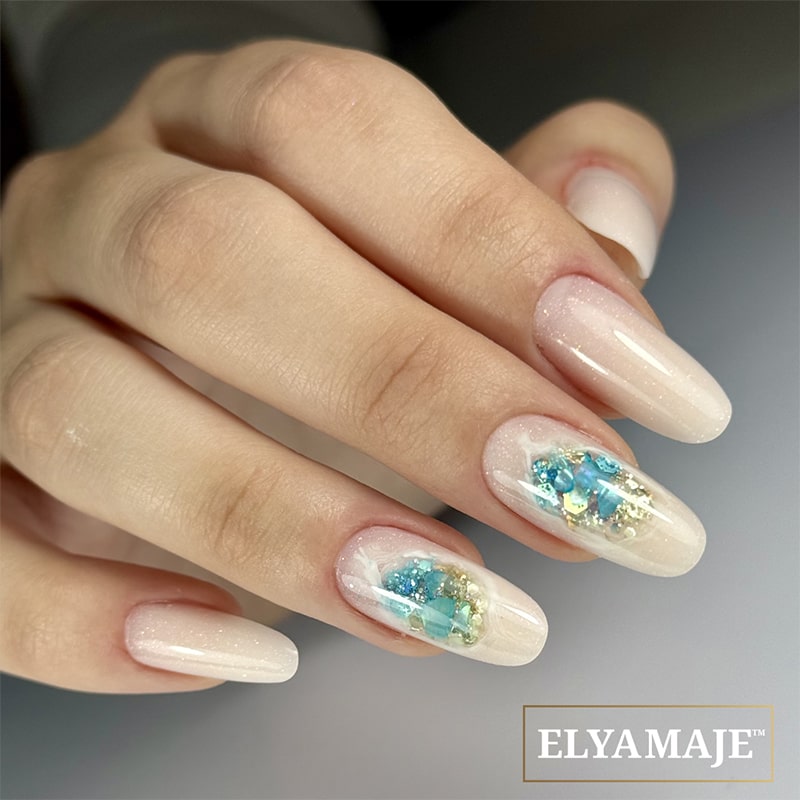 Elyamaje Acrypop Glitter Light Pink n°06 gel pailleté tube