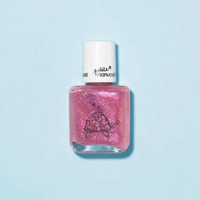 Manucurist Betty la Tortue vernis enfant rose framboise pailleté