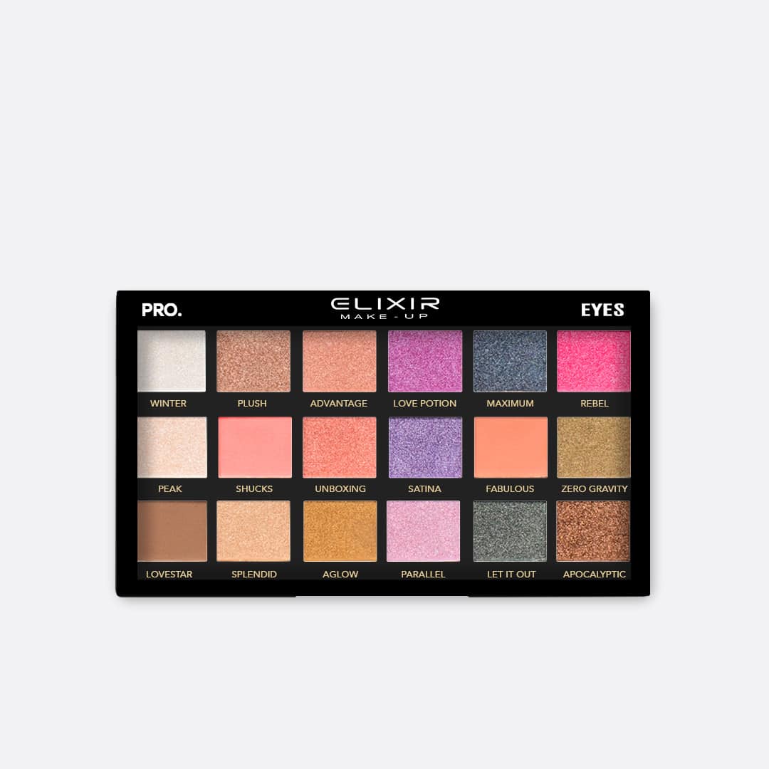 Élixir Pro. Eyes #777G palette fards paupières 18 teintes
