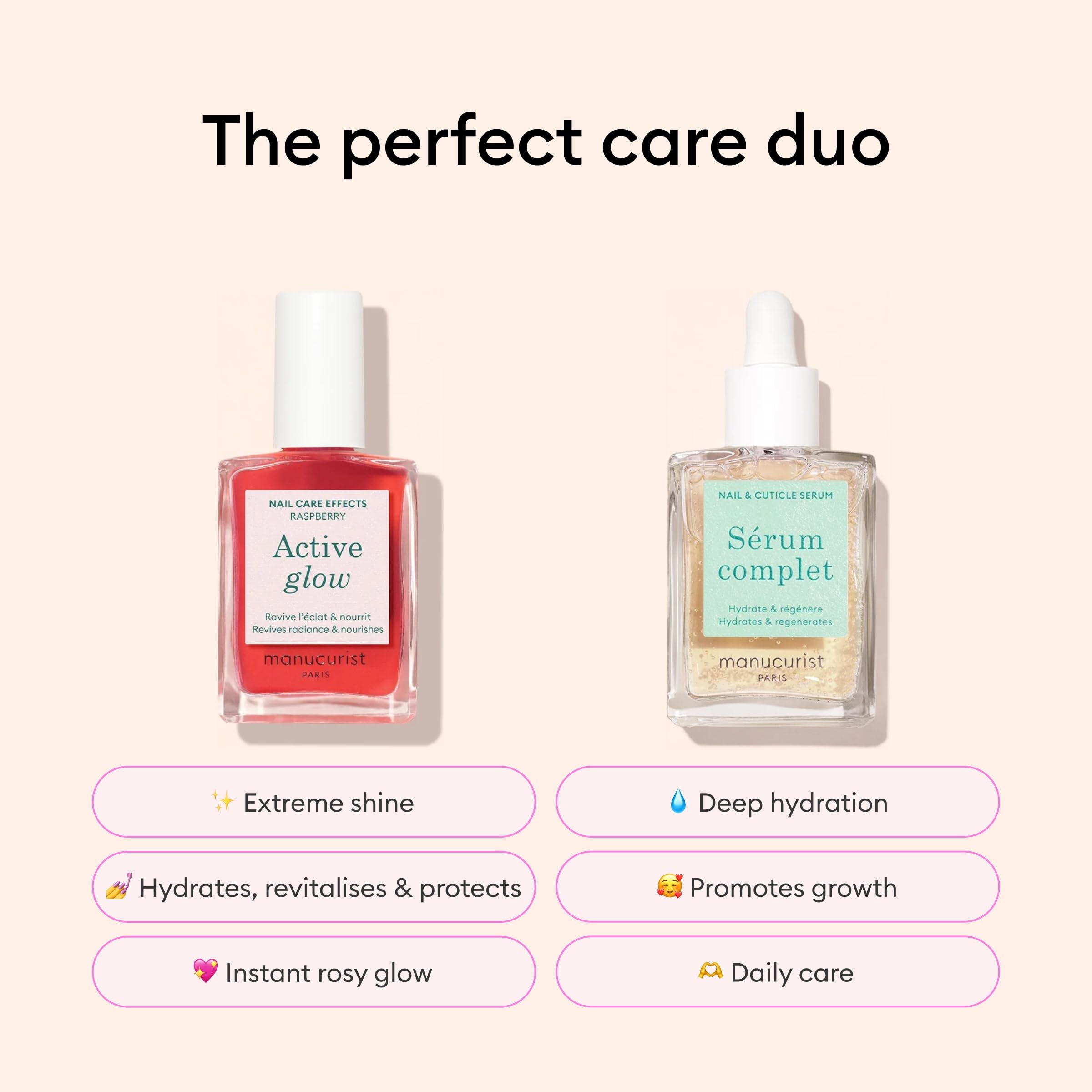 Manucurist Active Glow coffret manucure raspberry soin