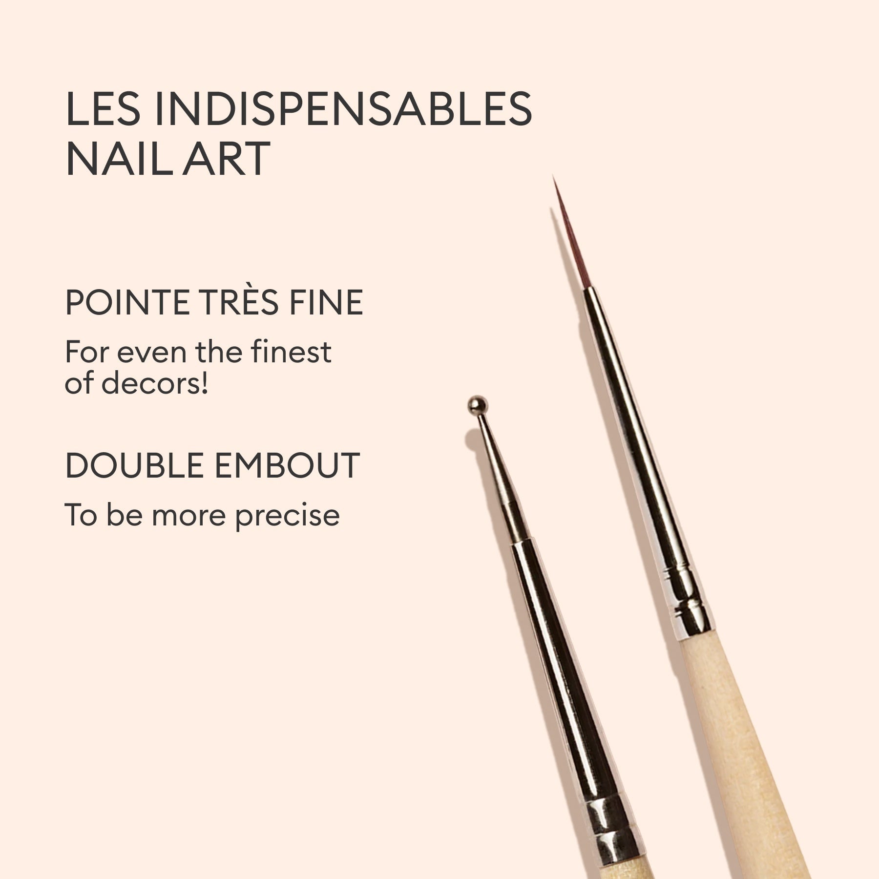 Manucurist Duo Dotting Tool et pinceau liner nail art
