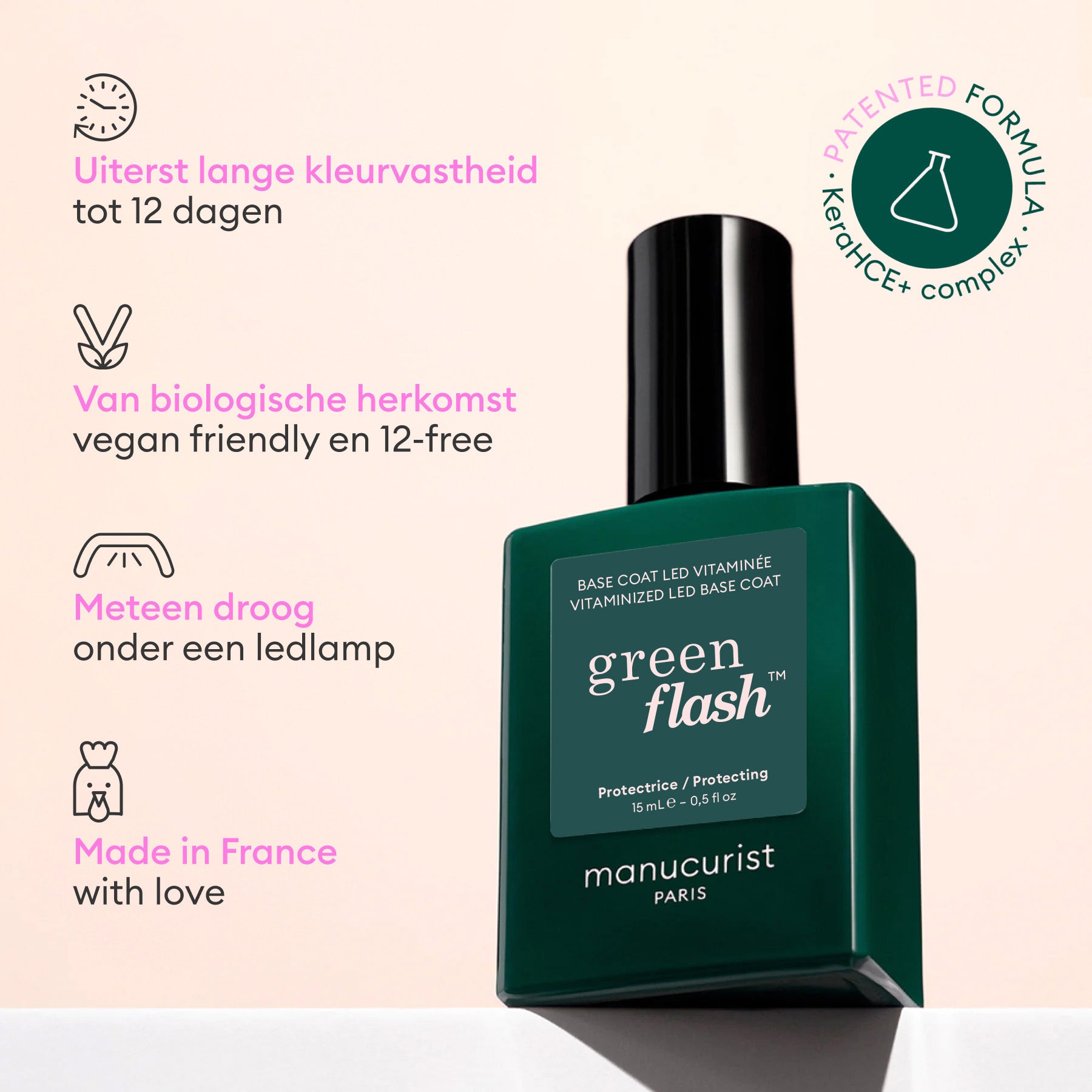 Manucurist Green Flash Base Vitaminée base fortifiante