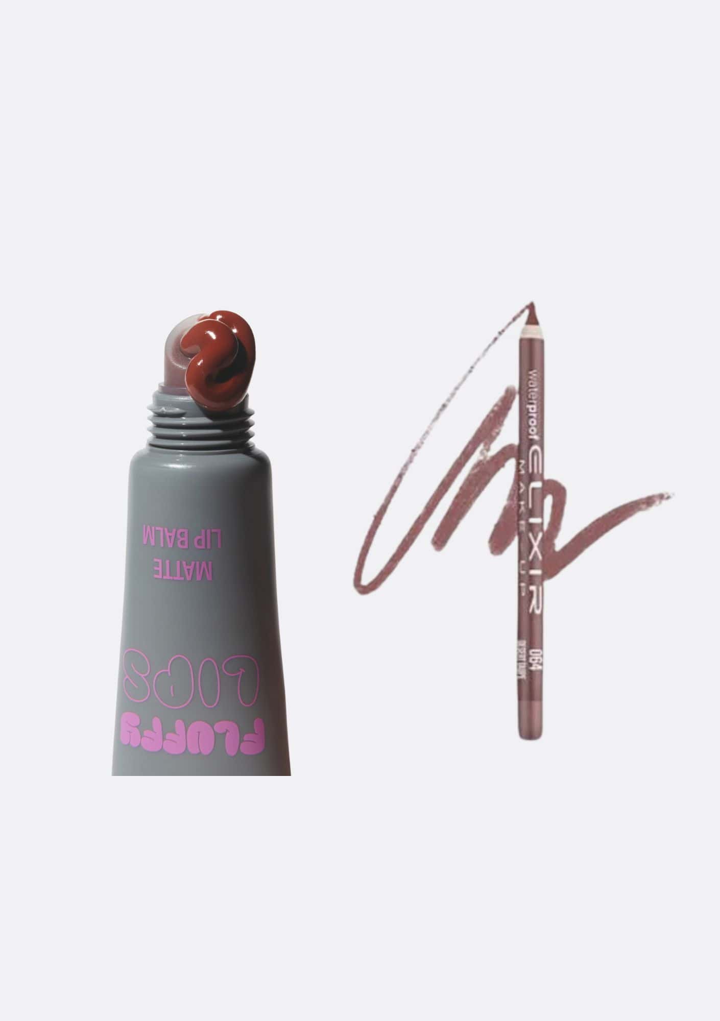 Élixir Fluffy Lips combo lèvres Bare Marshmallow mat hydratant