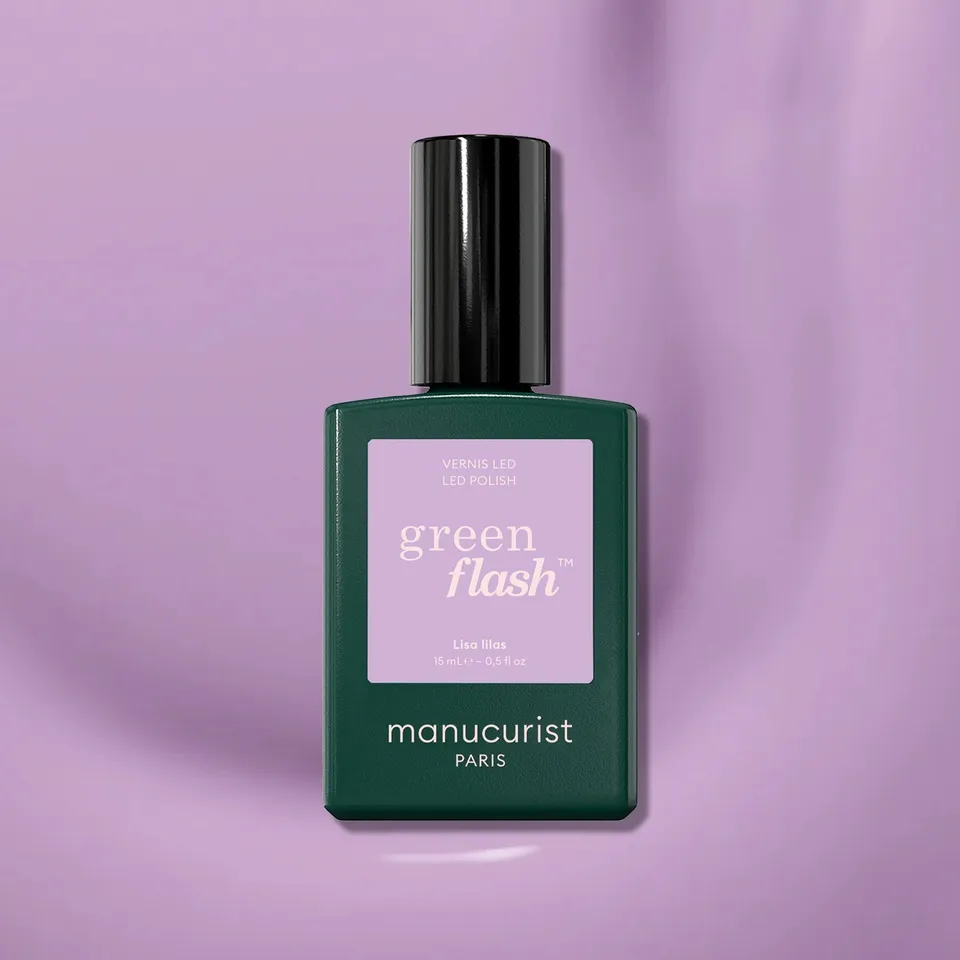 Manucurist Green Flash Lisa Lilas vernis semi-permanent lilas opaque