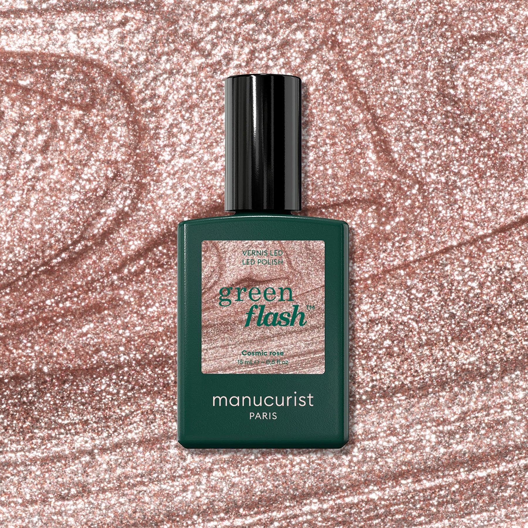 Manucurist Green Flash Cosmic Rose vernis semi-permanent rosé irisé