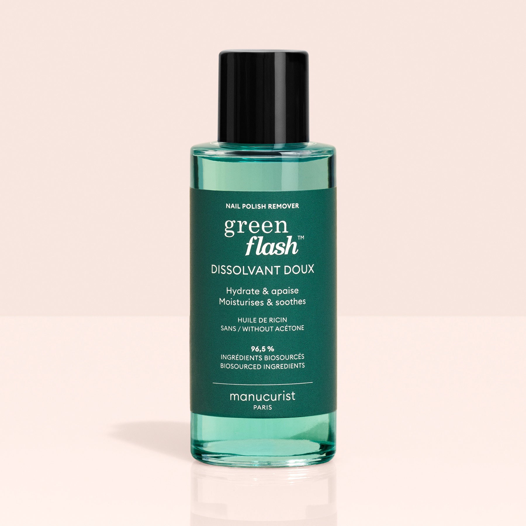 Manucurist Green Flash Dissolvant Doux Bio-sourcé 100 ml sans acétone