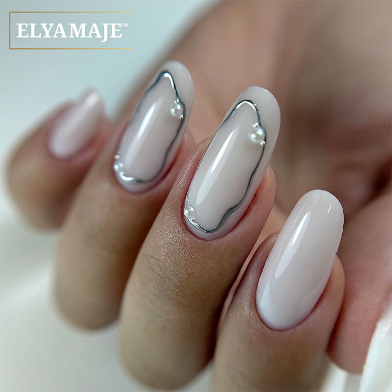 Elyamaje Metallic Painting Gel nail art lignes fines métallisé
