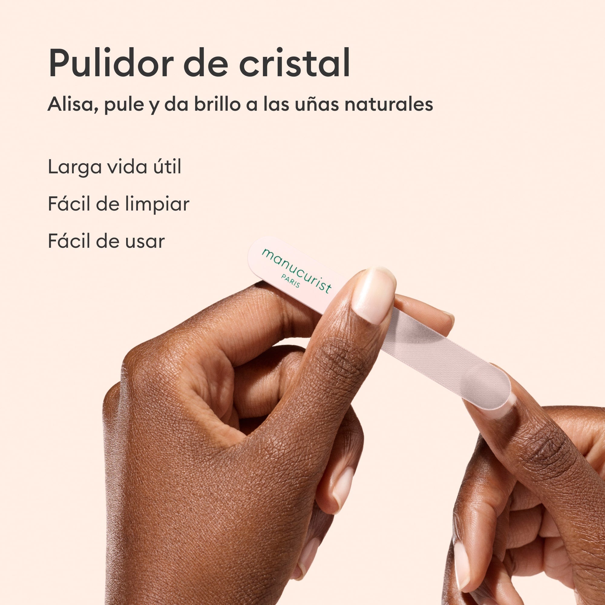 Manucurist Polissoir en verre polissoir ongles verre réutilisable