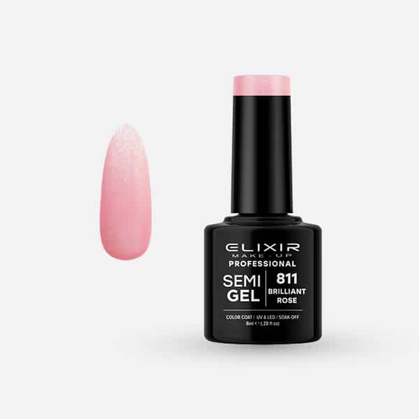 Élixir Semi Gel #811 vernis semi-permanent 8ml rose brillant