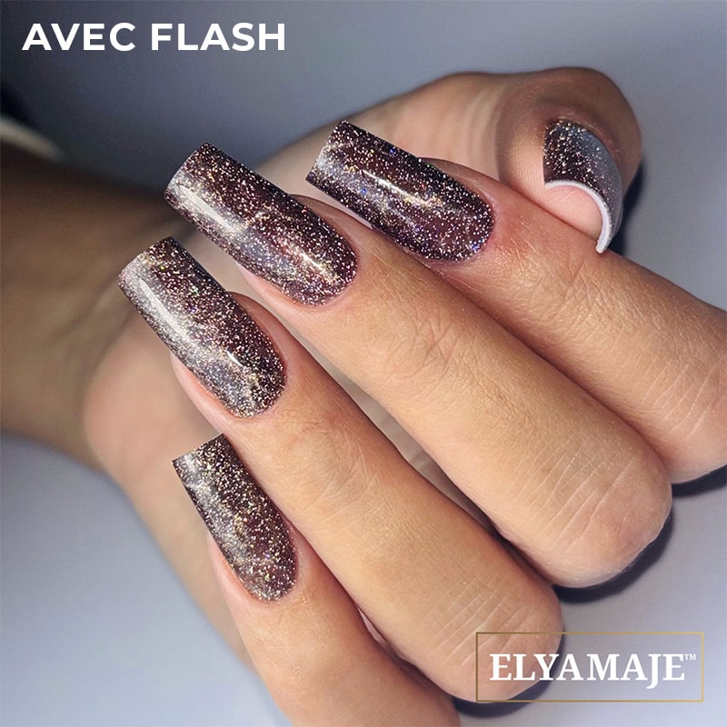 Elyamaje N°296 Paloma vernis semi-permanent cat eyes réfléchissant