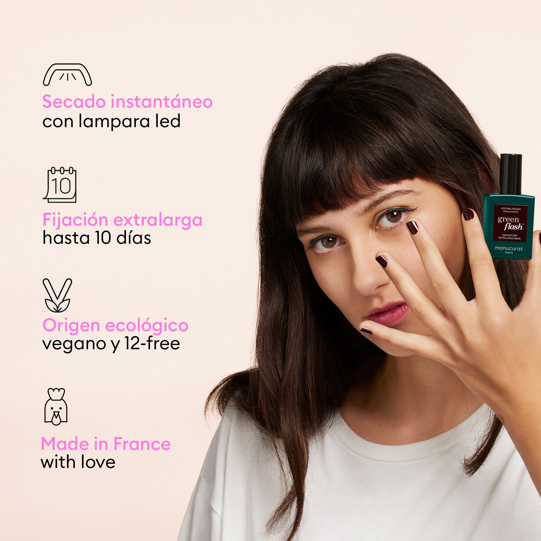 Manucurist Green Flash Welcome Kit vernis LED tenue 10j