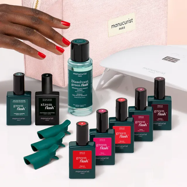 Manucurist Green Flash Super Starter Kit vernis semi-permanent 21 jours