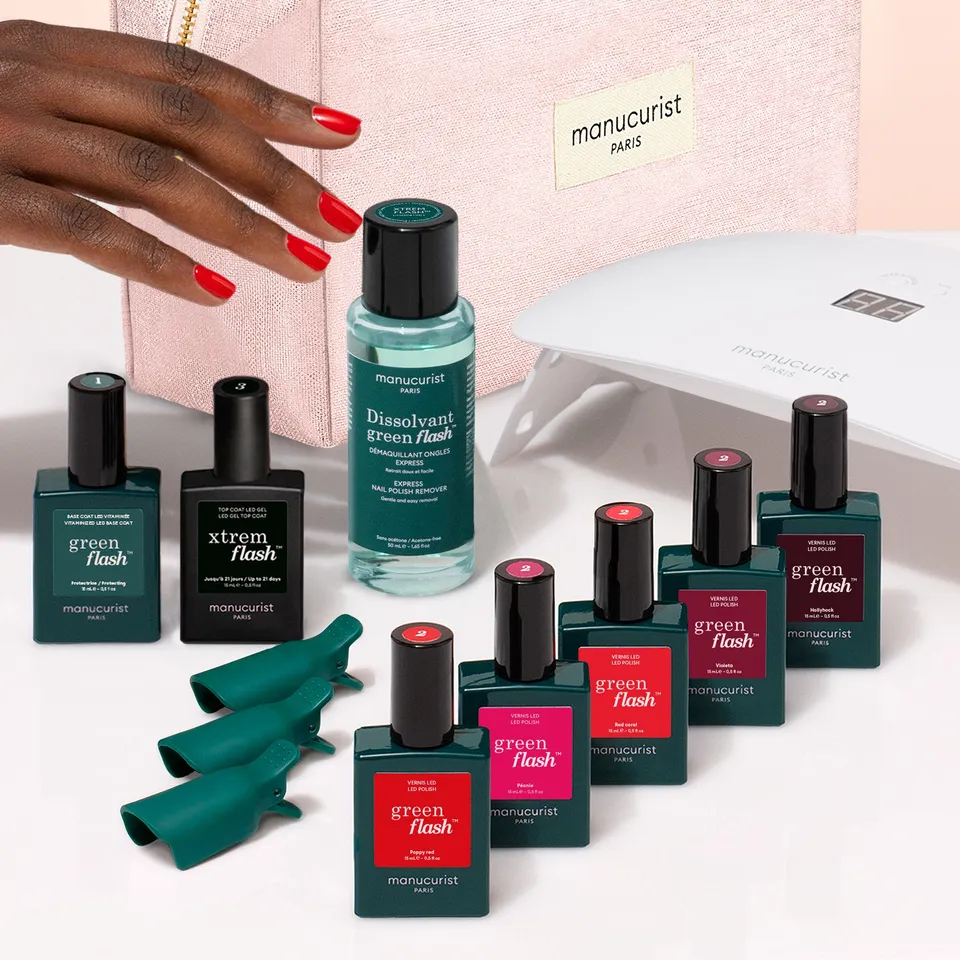 Manucurist Green Flash Super Starter Kit vernis semi-permanent 21 jours
