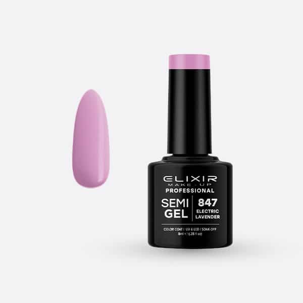 Élixir Semi Gel vernis semi-permanent 8ml #847 lavande