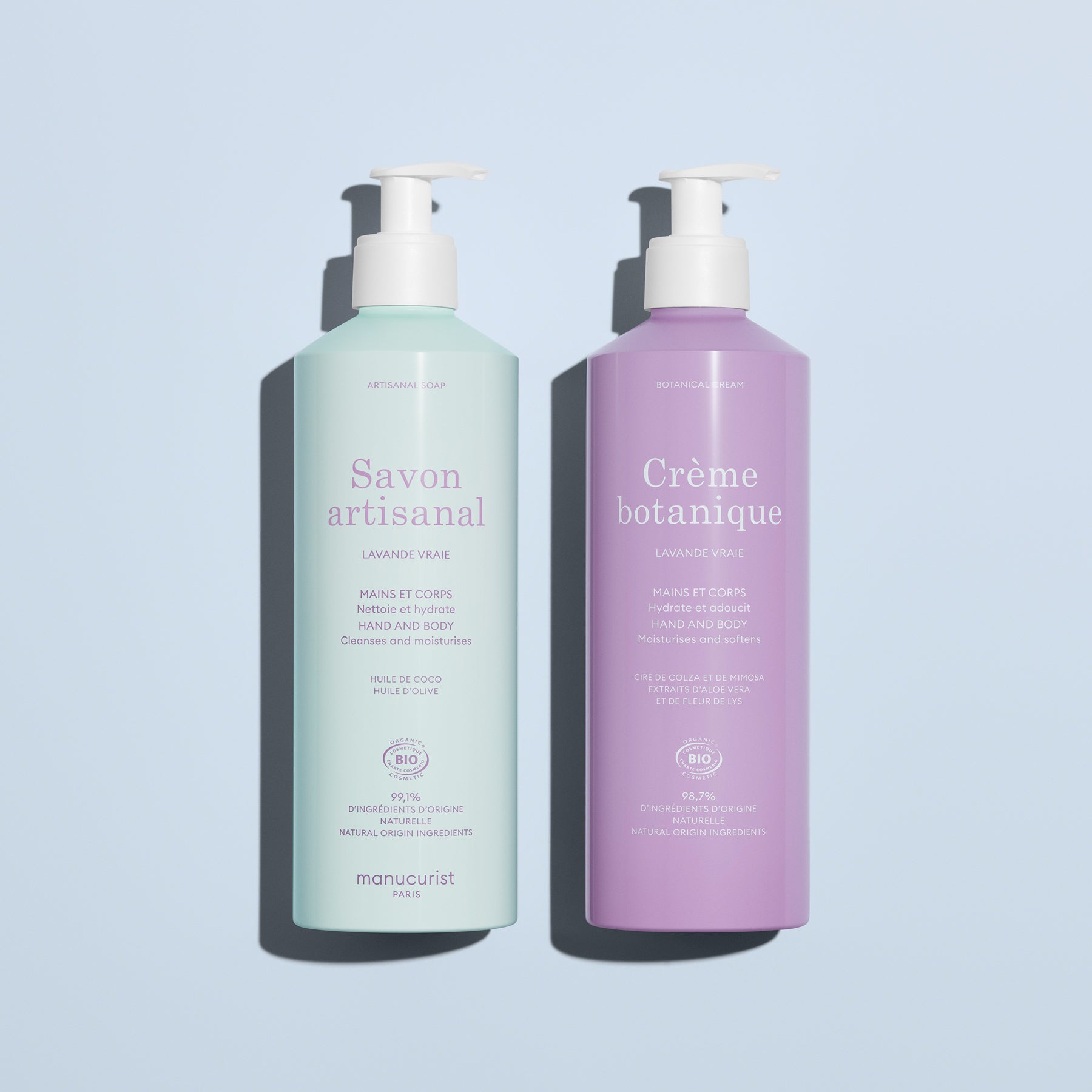 Manucurist Crème botanique Lavande Vraie crème mains 500ml