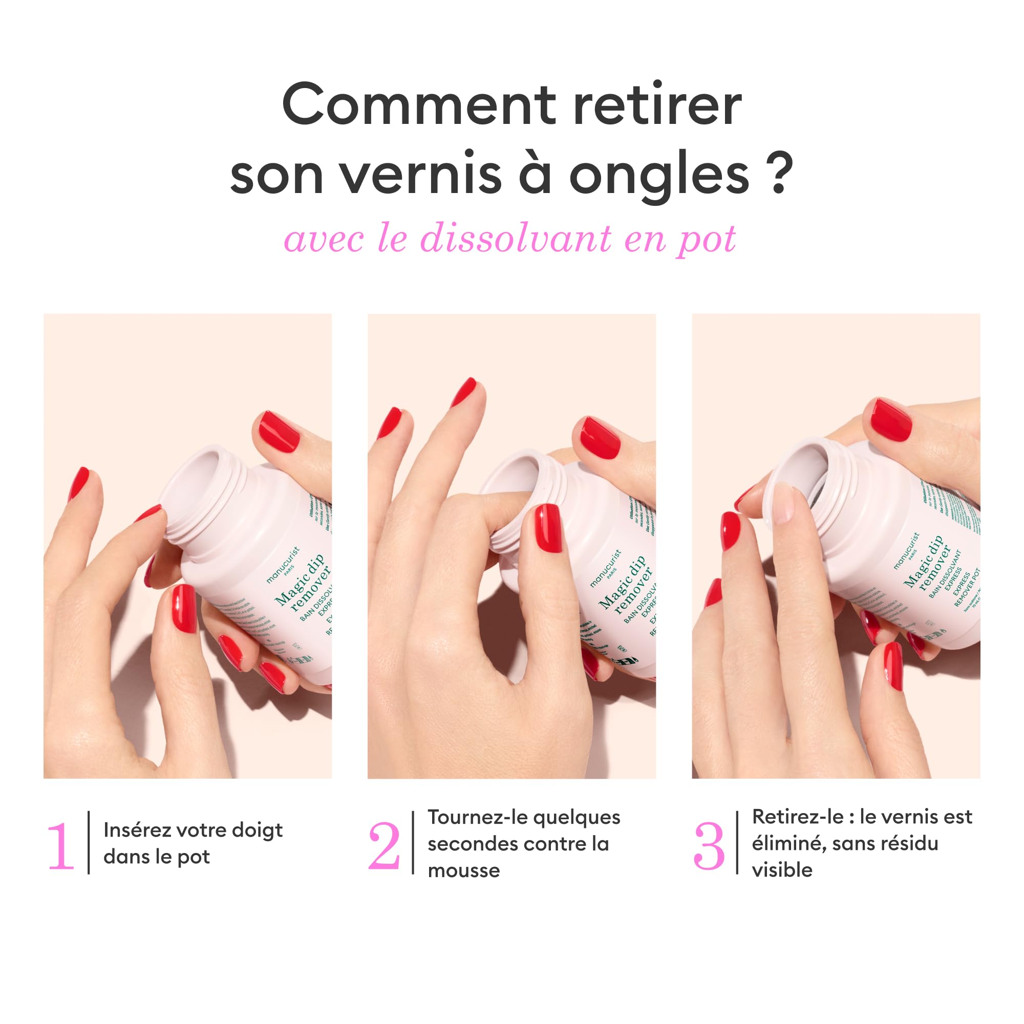 Manucurist Magic Remover dissolvant bain 70 ml sans acétone