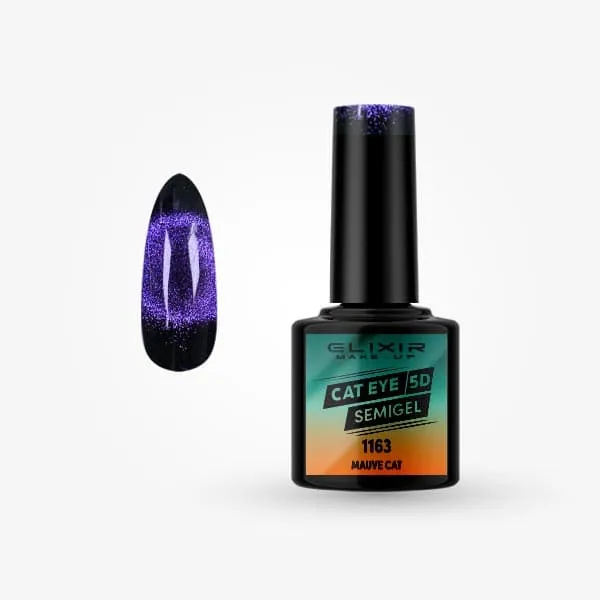 Élixir Cat Eye 5D #1163 vernis semi-permanent 8ml mauve