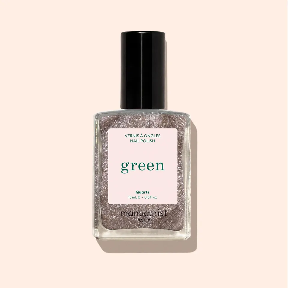 Manucurist Green Quartz vernis à ongles marron pailleté