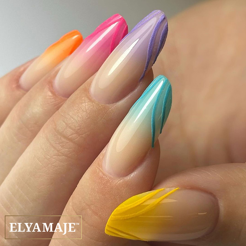 Elyamaje poudre acrylique clear effet 3D