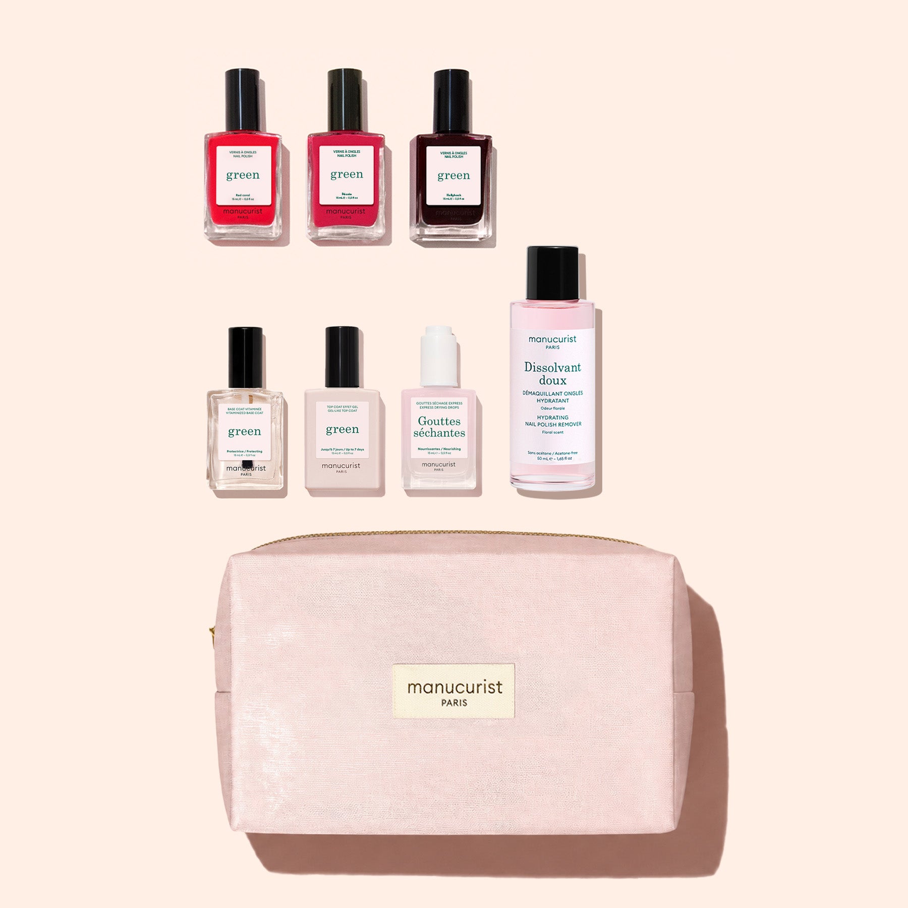 Manucurist Green Starter Kit vernis trousse coton 7 jours