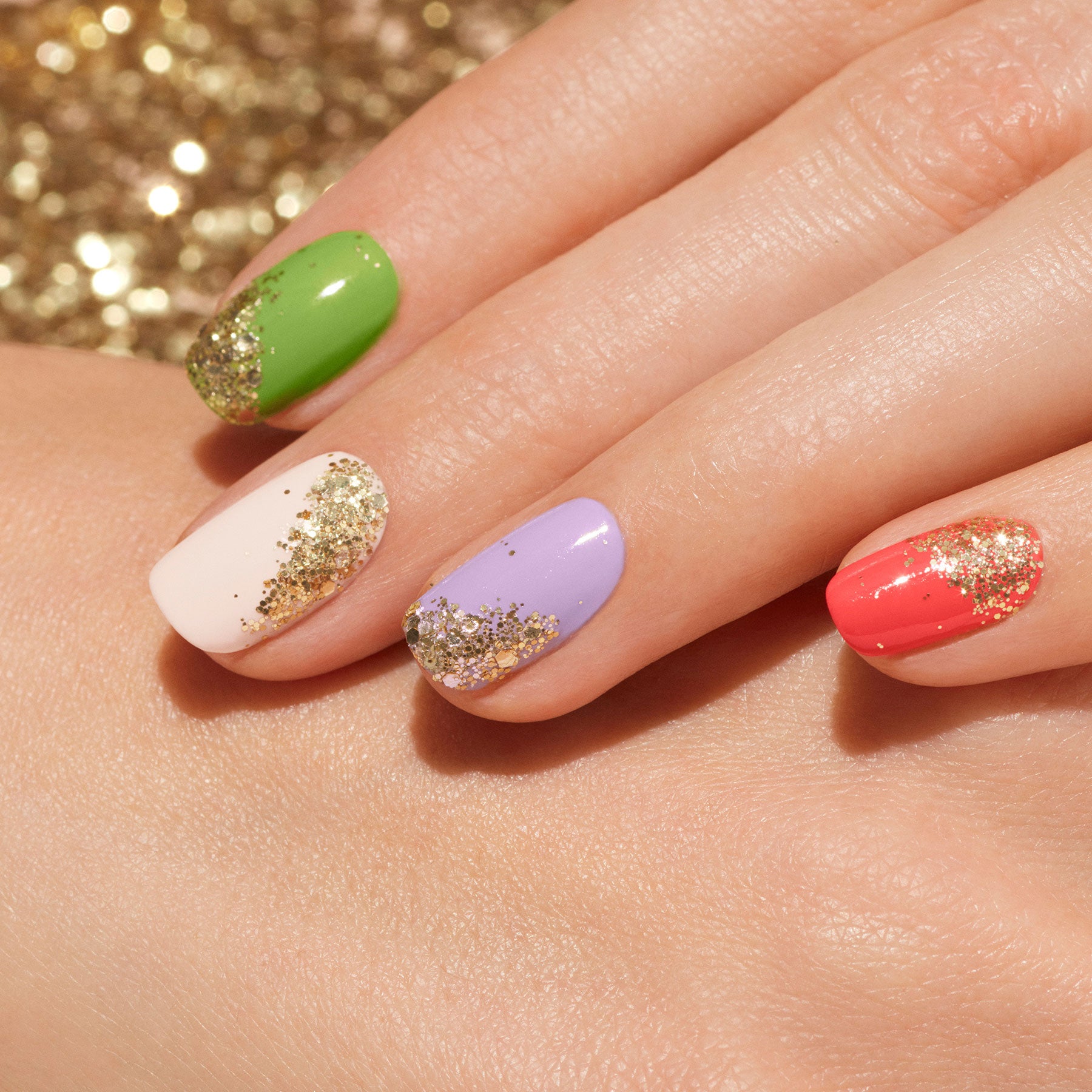 Manucurist Paillettes biodégradables Gold nail art doré