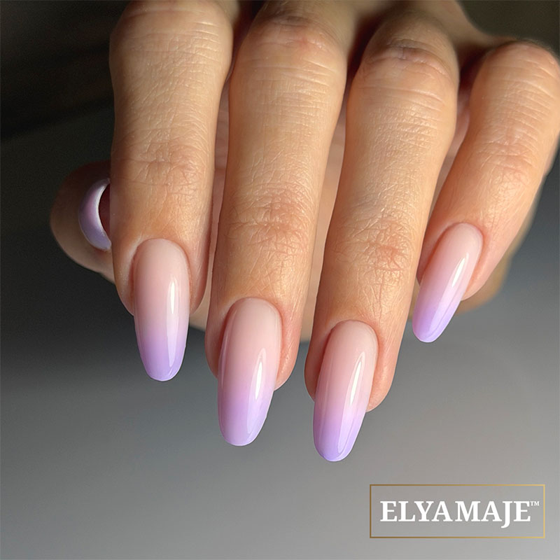 Elyamaje Ultra Baby Paint 12 gel nail art lila babyboomer