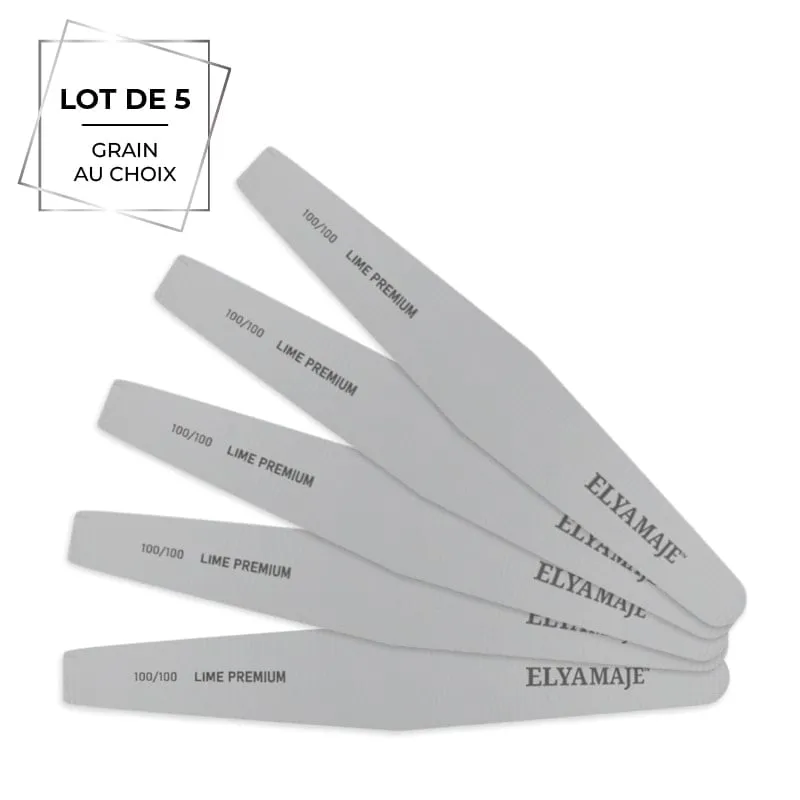 Elyamaje Lime cercueil lime ongle lot de 5