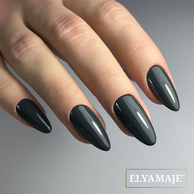 Elyamaje N°115 Gray Blue vernis semi-permanent gris bleu couvrant