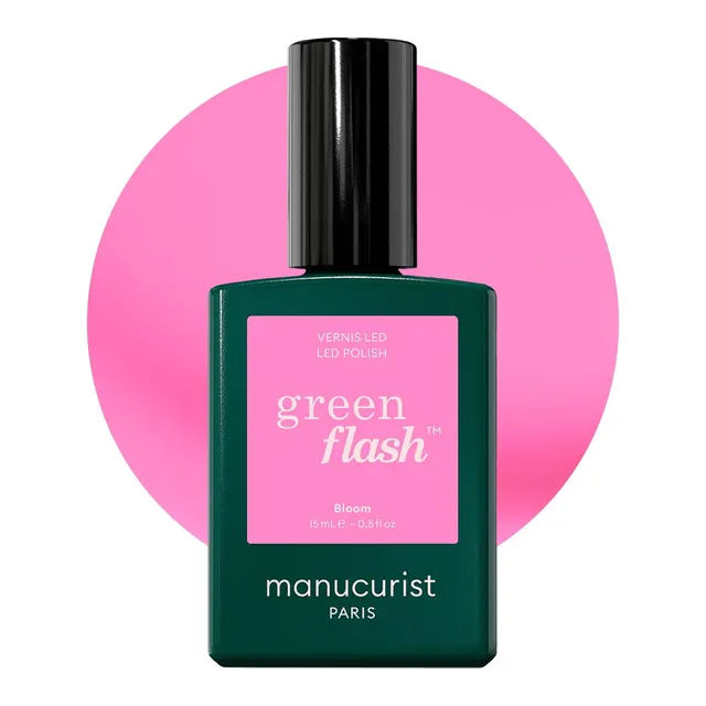 Manucurist Green Flash Bloom vernis semi-permanent 15 ml rose néon