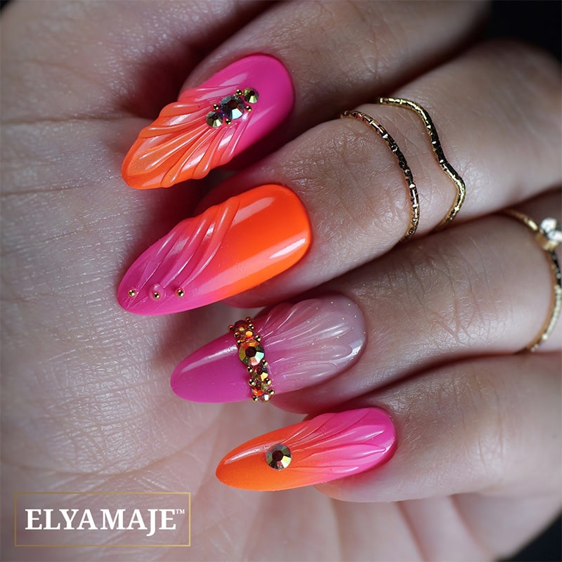 Elyamaje 3D Gel Clear Givré n°1 gel nail art sans résidu