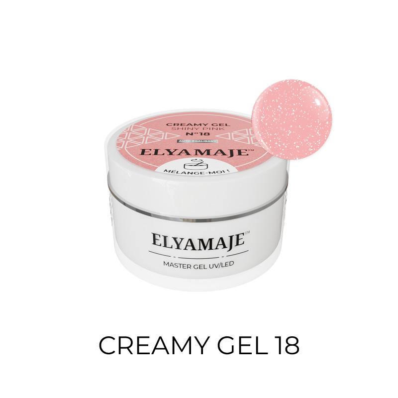 Elyamaje Creamy Gel N°18 Shiny Pink gel construction