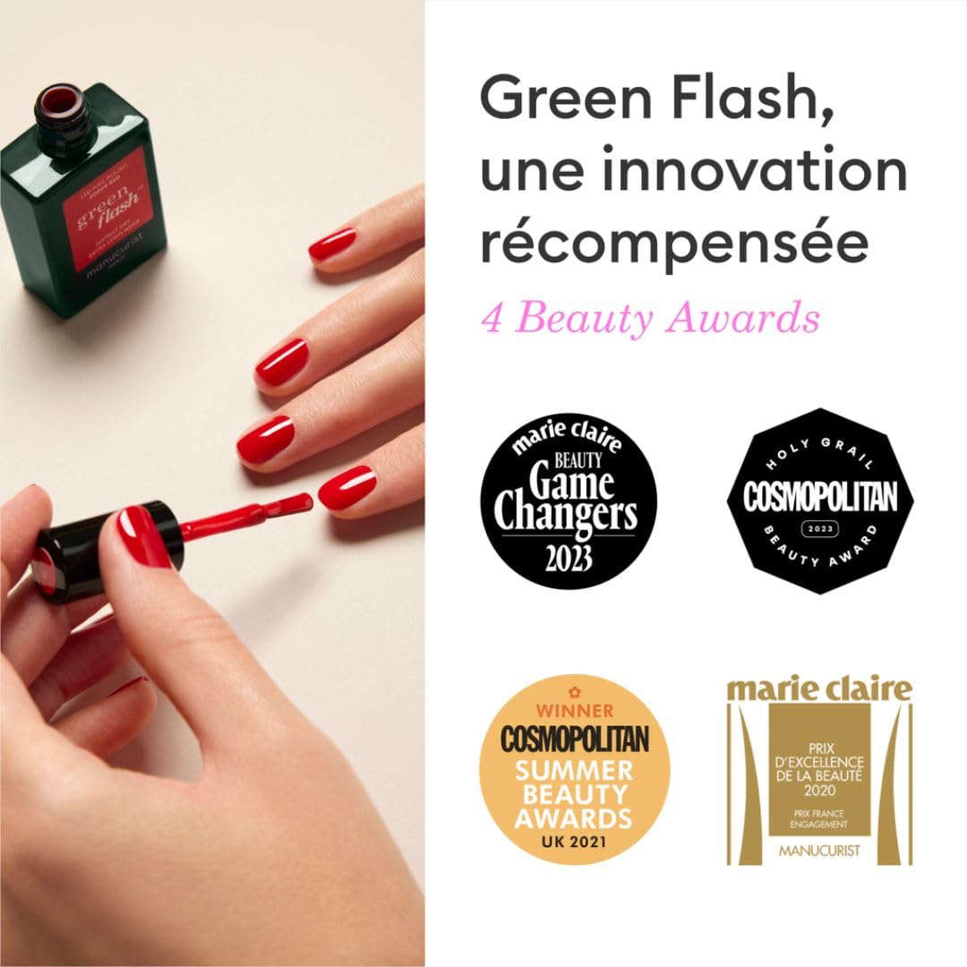 Manucurist Green Flash Top Coat Transparent vernis 15 ml brillant