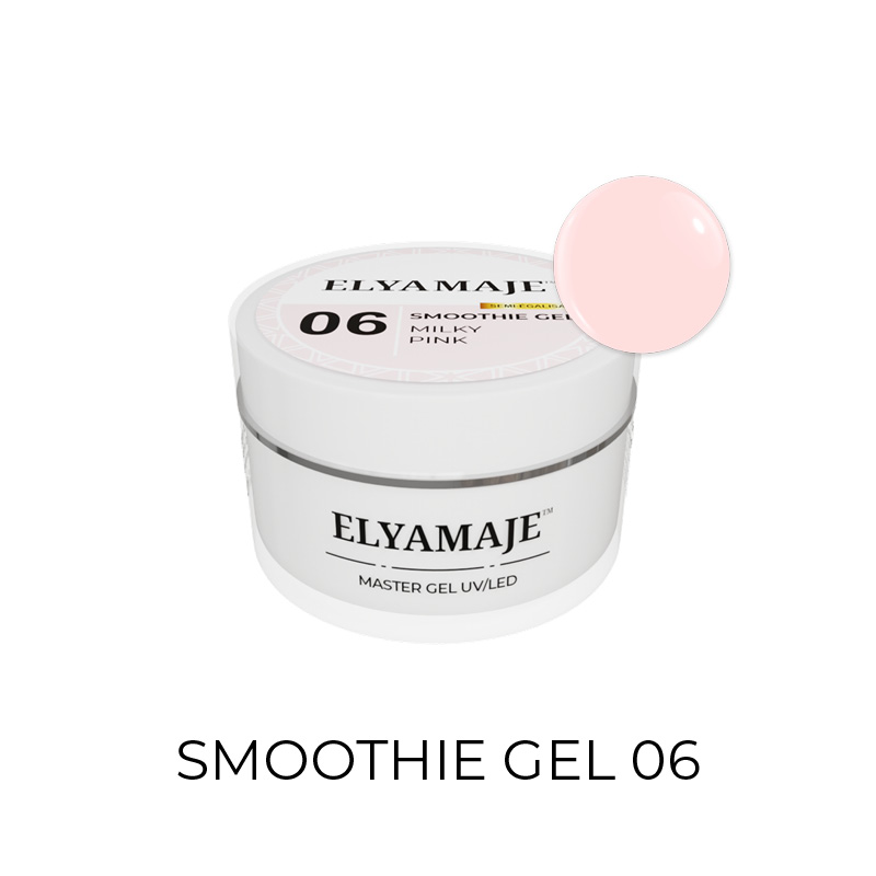 Elyamaje Smoothie Gel n°6 Milky Pink gel UV rose laiteux