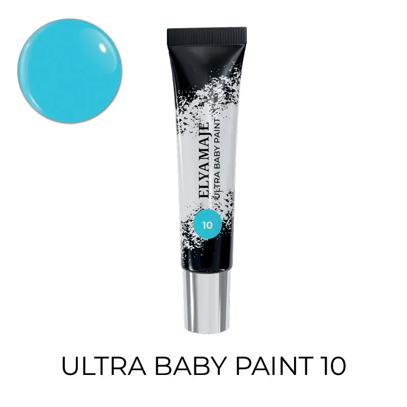 Elyamaje Ultra Baby Paint 10 gel nail art bleu turquoise