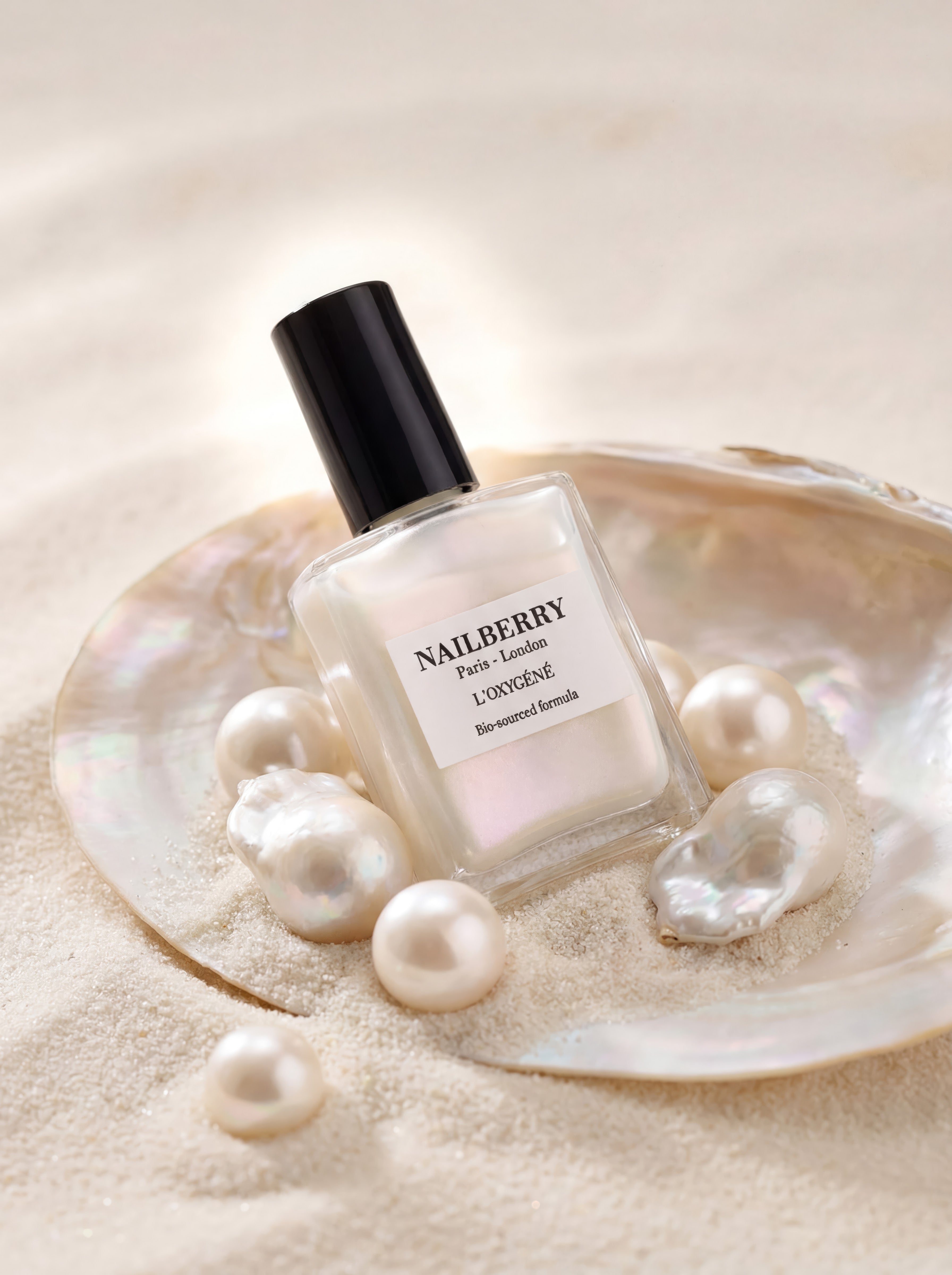 Nailberry L'oxygéné Inner Glow vernis 14ml blanc nacré