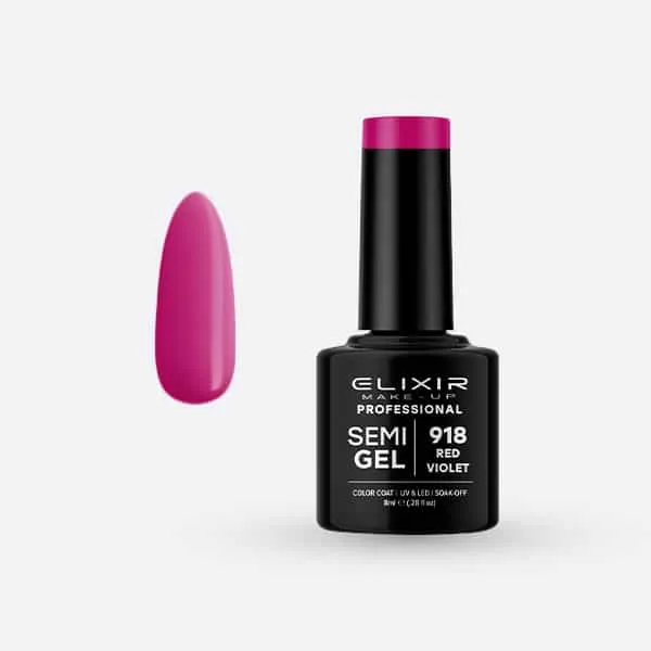 Élixir Semi Gel #918 Red Violet vernis semi-permanent 8ml longue tenue