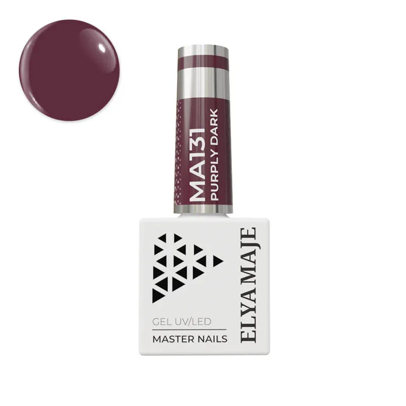 Elyamaje N°131 Purply Dark vernis semi-permanent violet foncé
