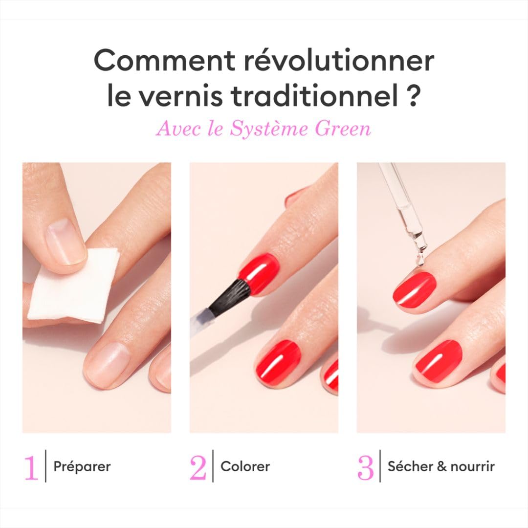 Manucurist Green kit vernis Hortencia rose pâle 5 produits