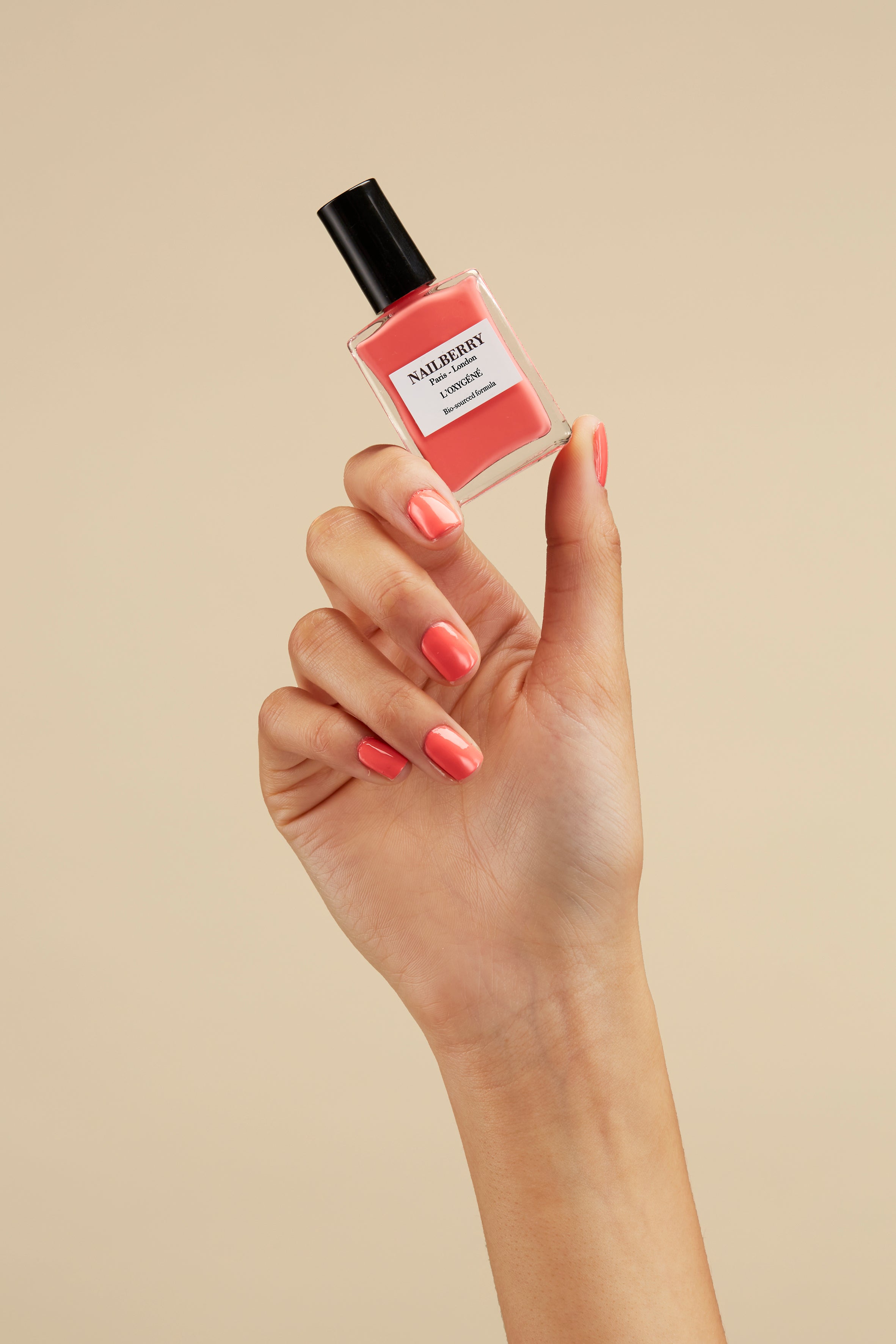 Nailberry English Rose vernis 14ml corail opaque