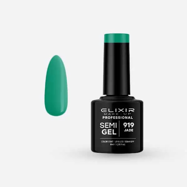 Élixir Semi Gel 919 vernis semi-permanent Jade 8ml brillant