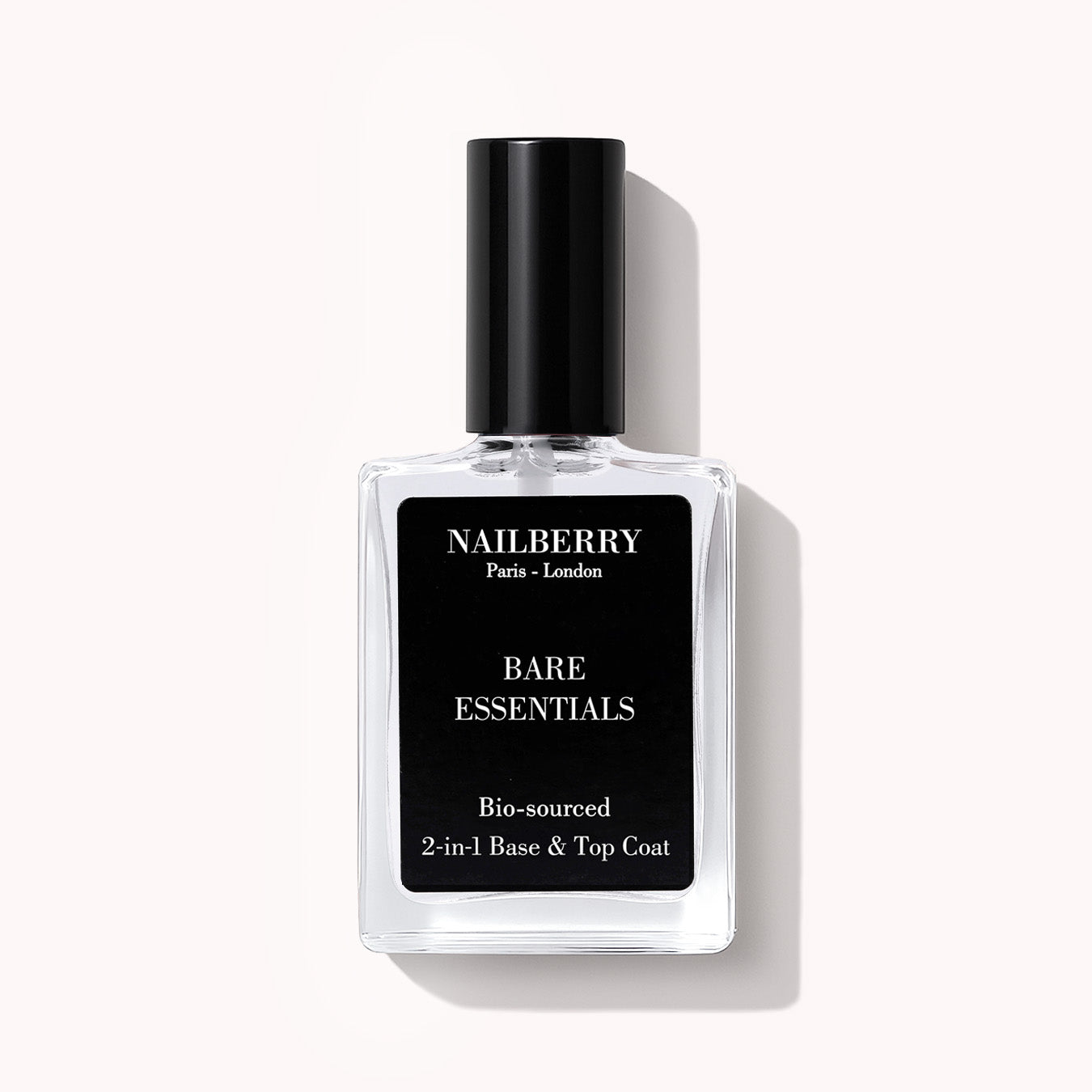Nailberry Bare Essentials base top coat 15ml 2-en-1 brillant