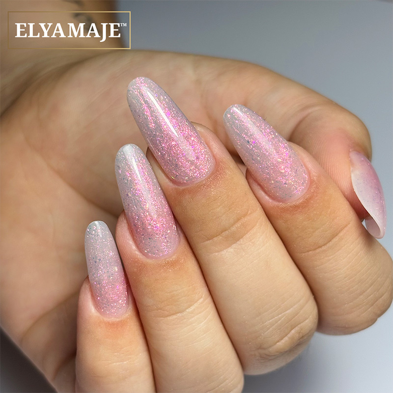 Elyamaje Flake Creamy Gel Pink Lucid n°02 gel rose