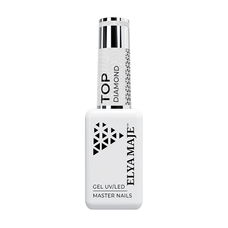 Elyamaje Top Diamond 8ml top réfléchissant argenté