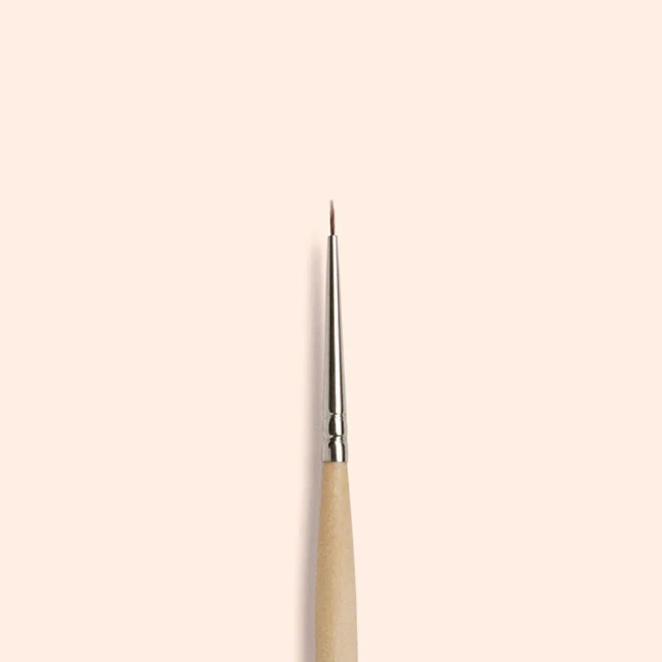 Manucurist Pinceau Pointe Fine nail art poils vegan manche bois