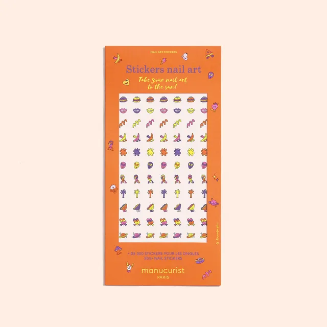 Manucurist Stickers Summer stickers ongles nail art 3 planches
