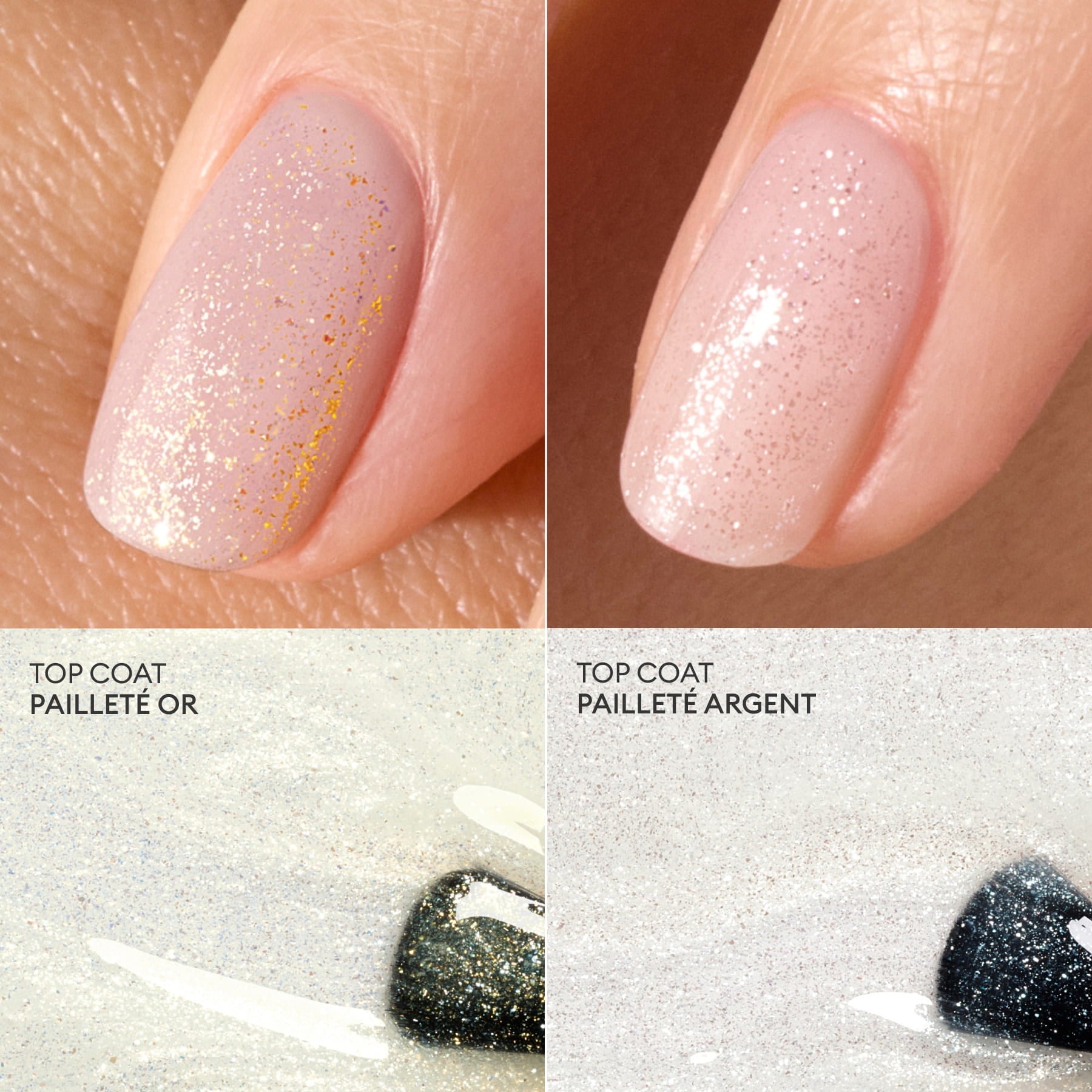 Manucurist Green Flash Top Coat Pailleté vernis semi-permanent