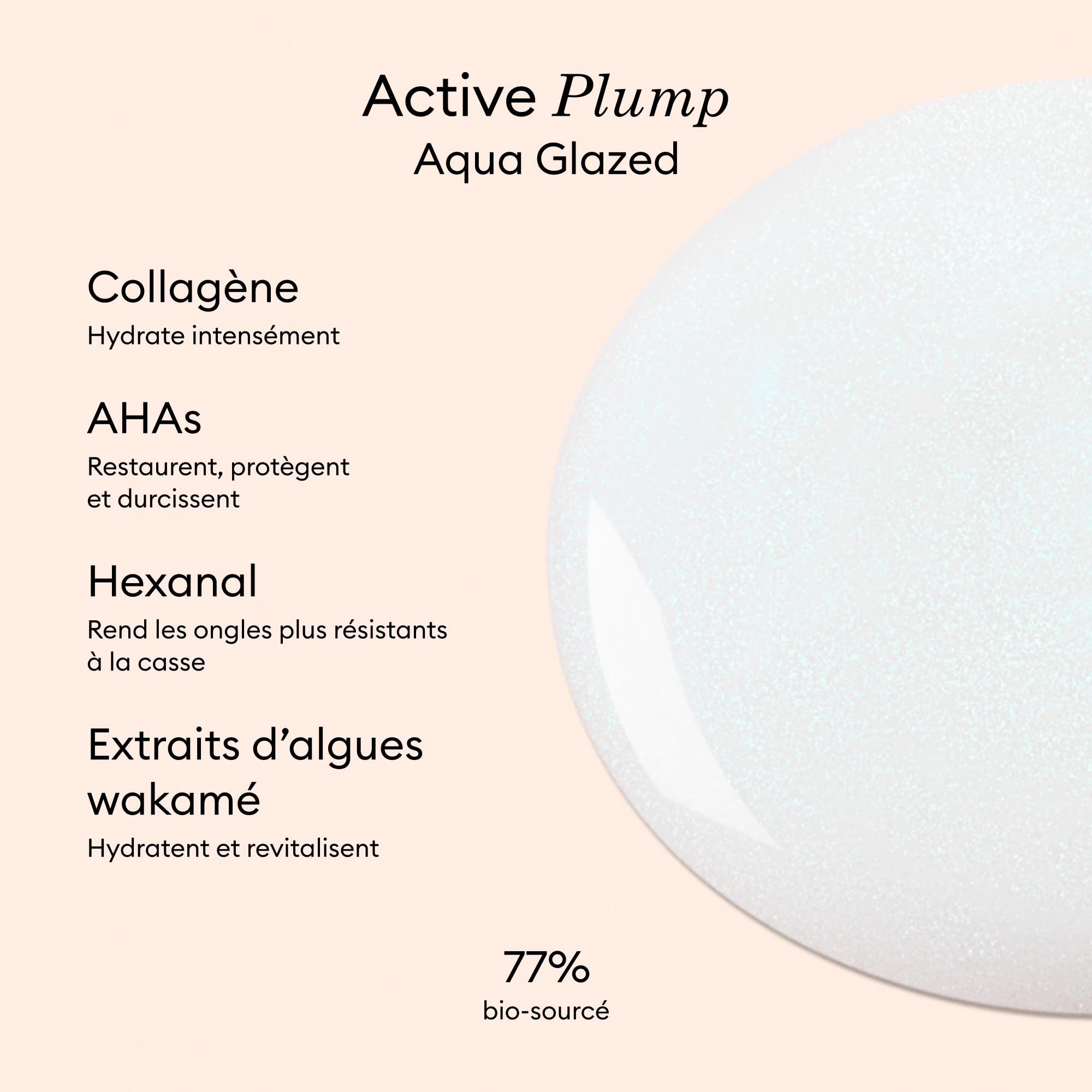 Manucurist Active Plump Aqua Glazed vernis soin 15ml
