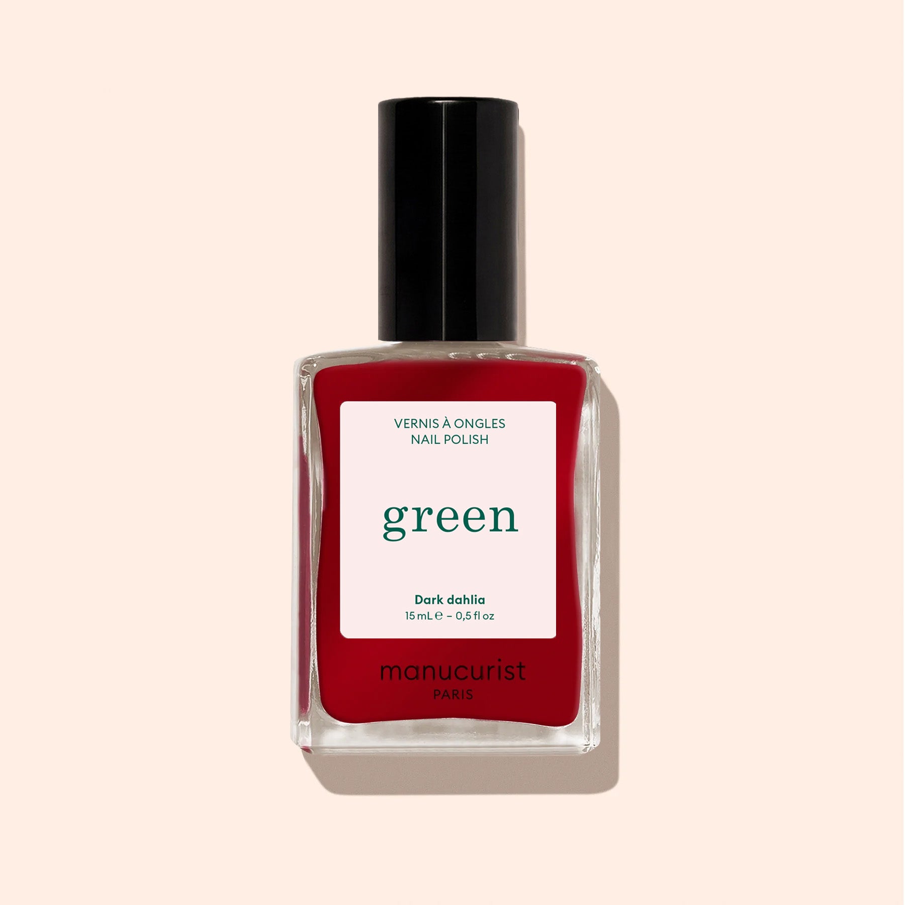 Manucurist Green Dark Dahlia vernis rouge foncé opaque