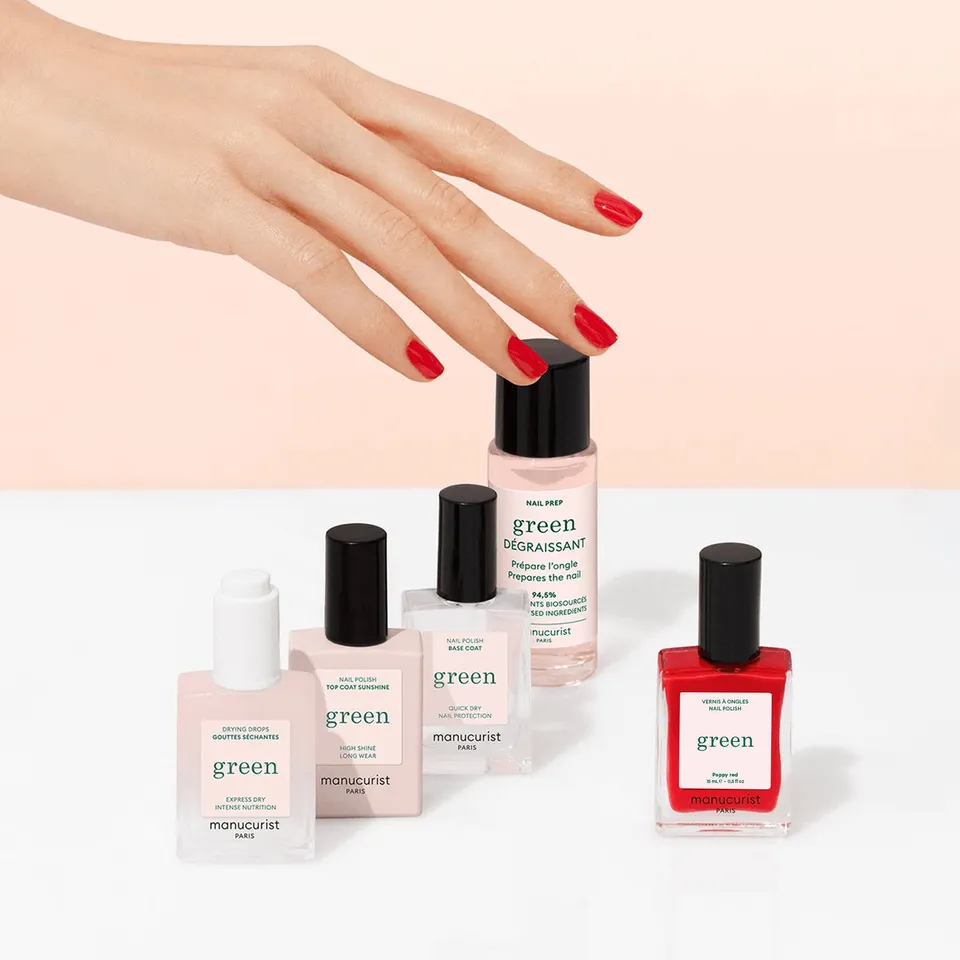 Manucurist Green Poppy Red kit vernis séchage 1 min 7 jours